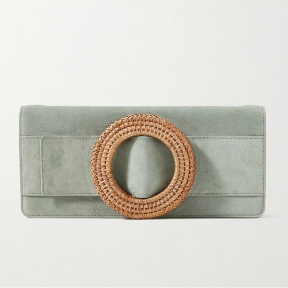 cult gaia Handbags - Cult Gaia Gemma Embellished Suede Clutch